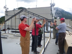 Building the side wall