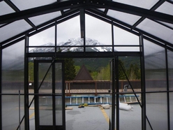 The snow outside explains why we're building a greenhouse