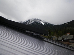 Looking out through the roof vents