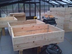 Finishing the boxes